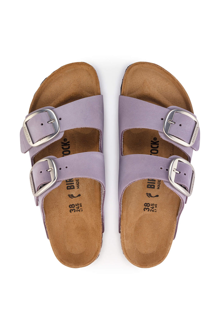 Birkenstock Arizona Big Buckle 1024090 Nubuck Purple Fog Regular Fit Sandal - Shirley Allum Boutique