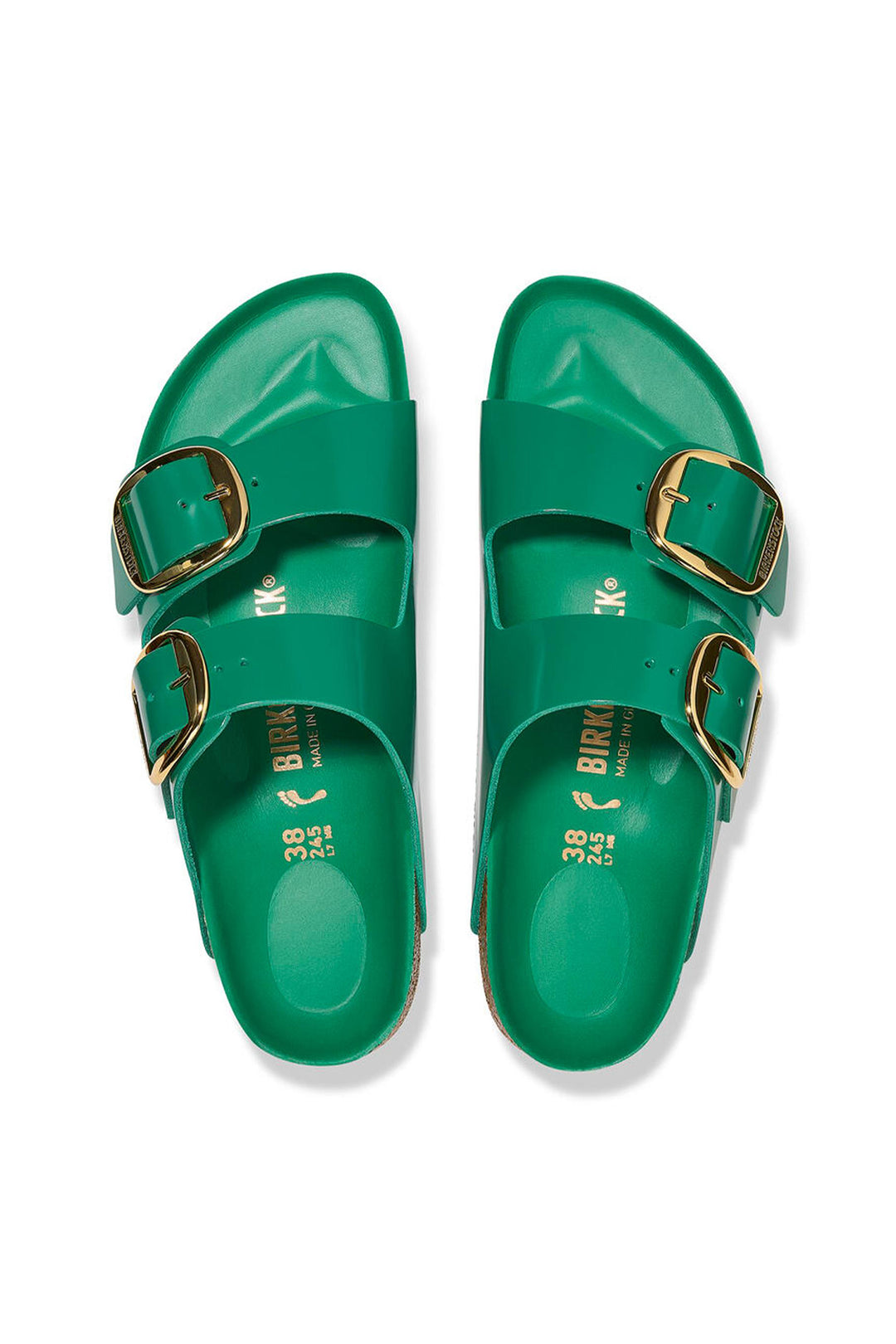 Birkenstock Arizona Big Buckle Sandal High-Shine Digital Green Narrow Fit 1025383 - Shirley Allum Boutique