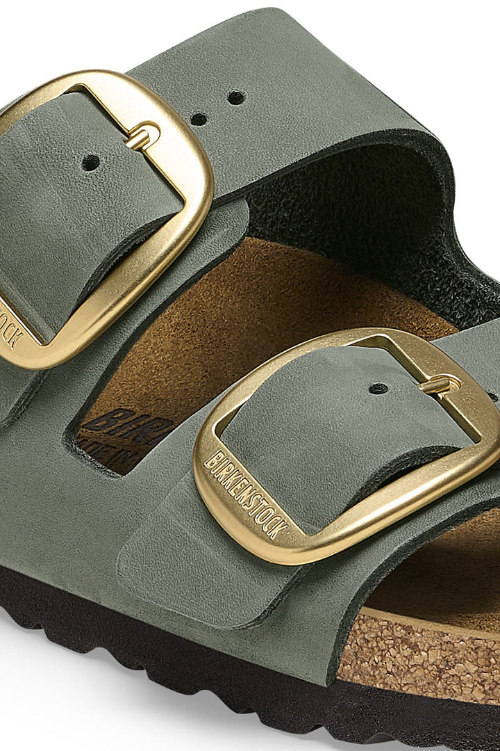 Birkenstock Arizona Big Buckle Sandal Thyme Leather Narrow Fit 1025367 - Shirley Allum Boutique