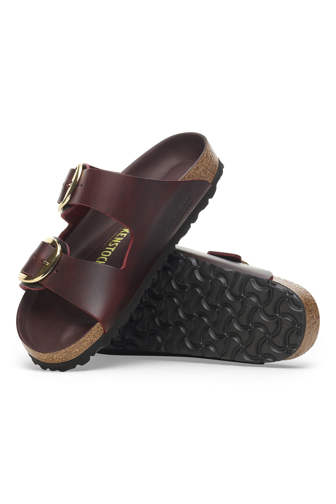 Birkenstock Arizona Big Buckle Sandal Zinfandel Red Leather Narrow Fit 1027988