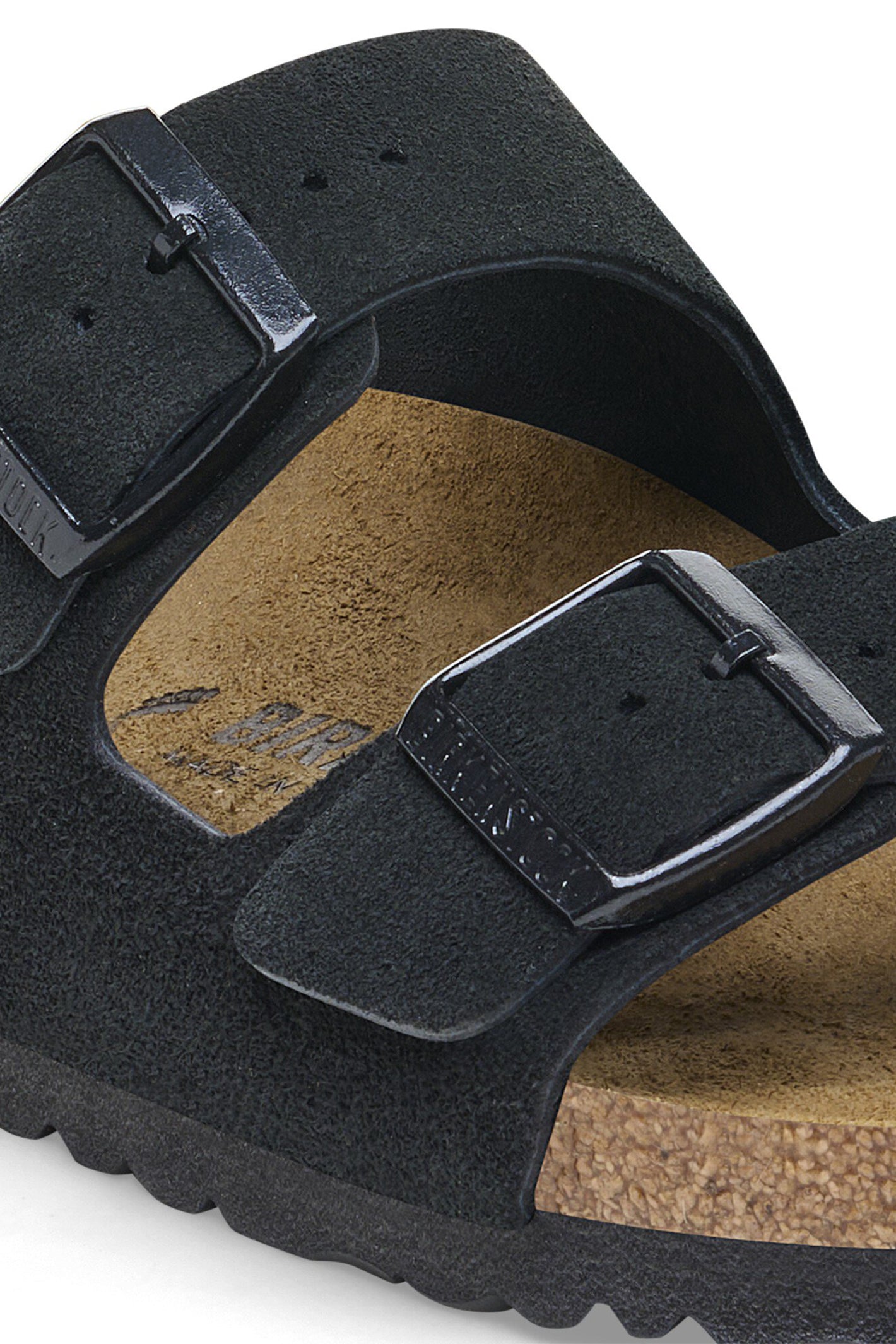 Birkenstock Arizona Sandal Black Suede Leather Narrow Fit 1027164