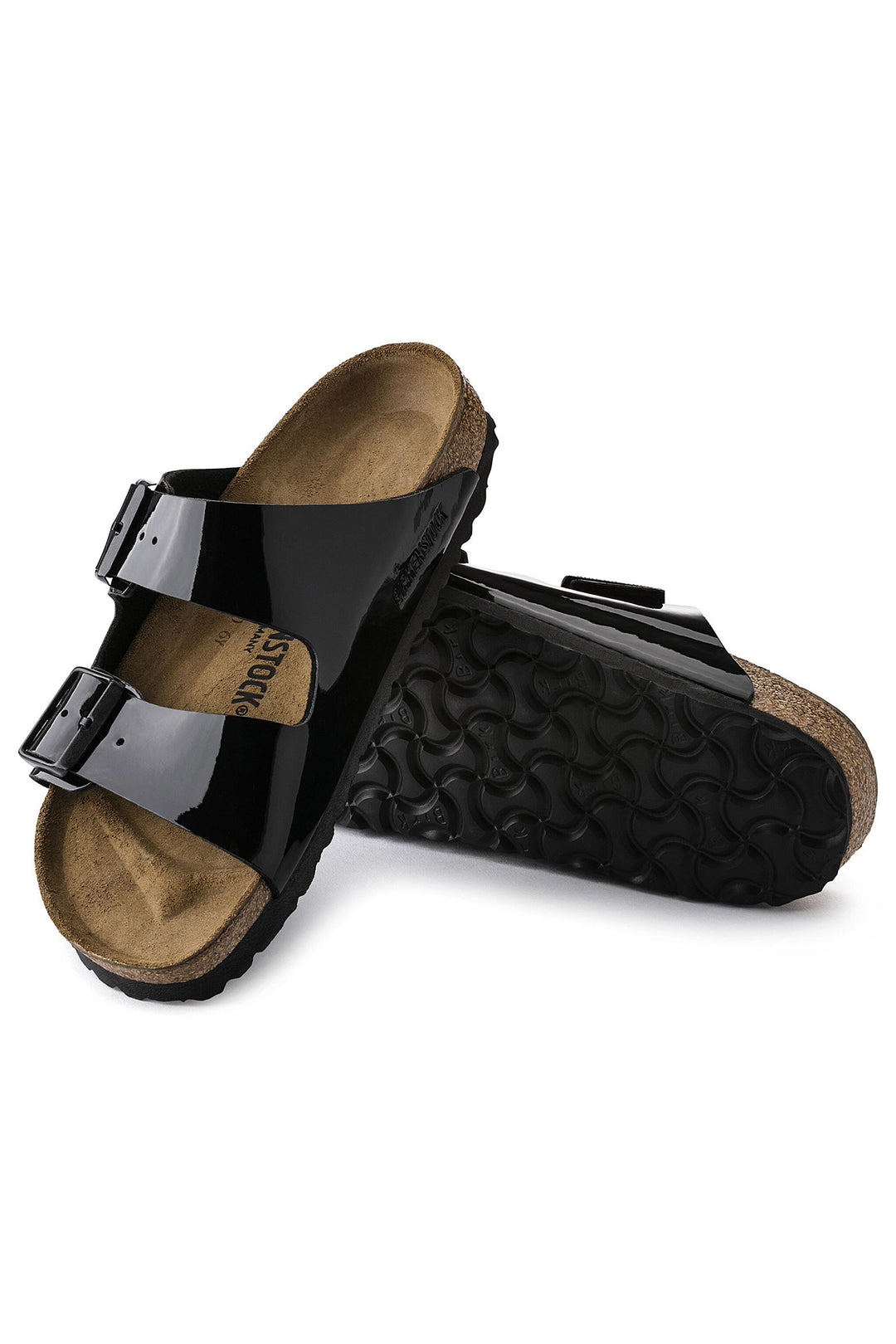 Birkenstock Arizona Sandal Patent Black Narrow Fit 1005292 - Shirley Allum Boutique