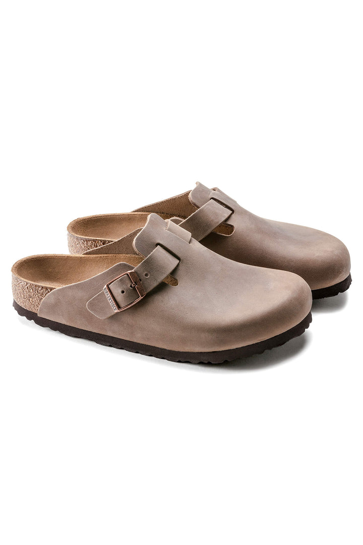 Birkenstock Boston 960811 Oiled Leather Tobacco Brown Regular Fit Clog - Shirley Allum Boutique