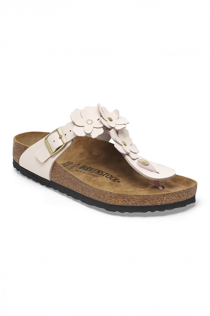 Birkenstock Gizeh Flower Embellishment Sandal Light Rose Regular Fit 1029287 - Shirley Allum Boutique