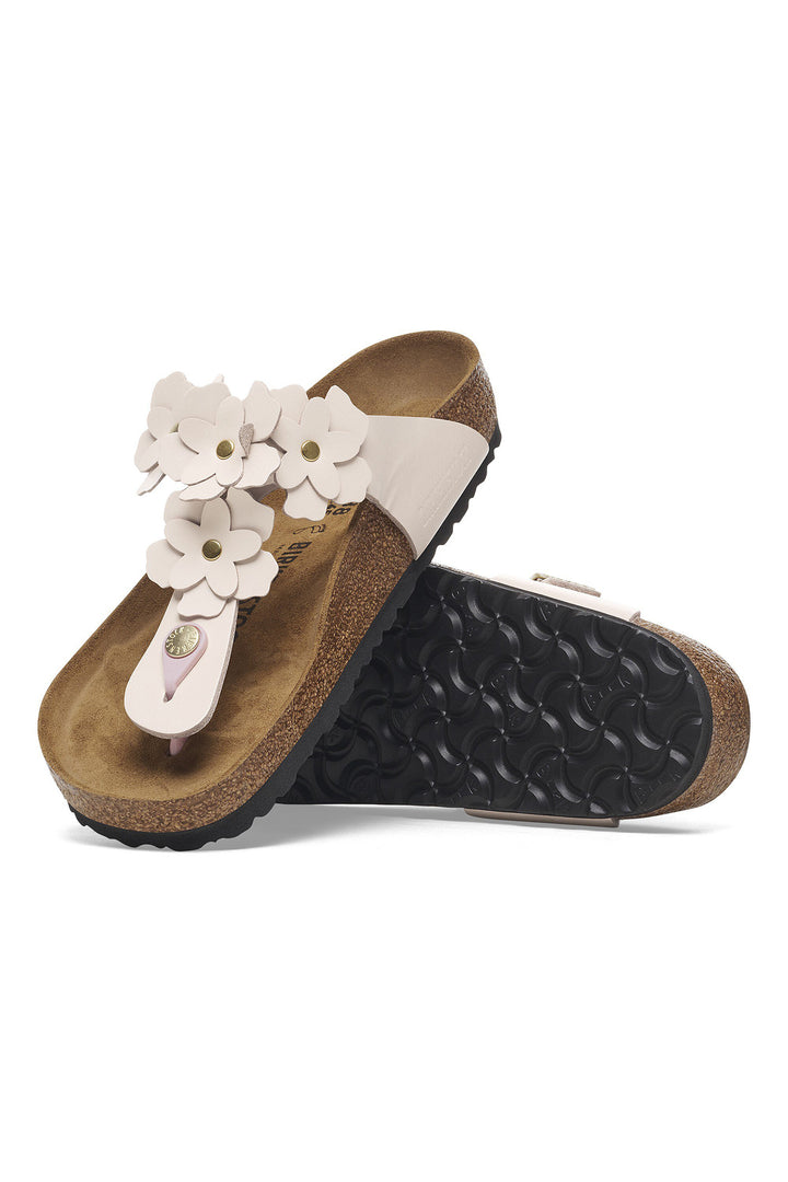 Birkenstock Gizeh Flower Embellishment Sandal Light Rose Regular Fit 1029287 - Shirley Allum Boutique