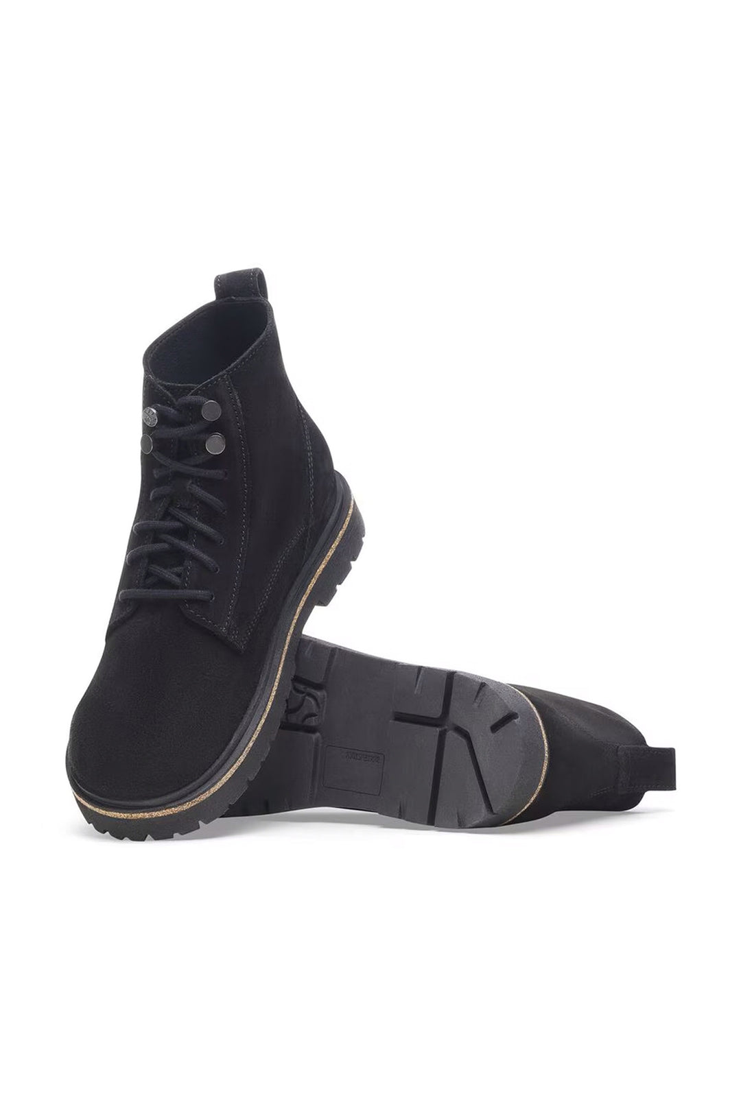 Birkenstock Highwood Lace Mid Boots Black Suede Leather Narrow Fit 1028893 - Shirley Allum Boutique