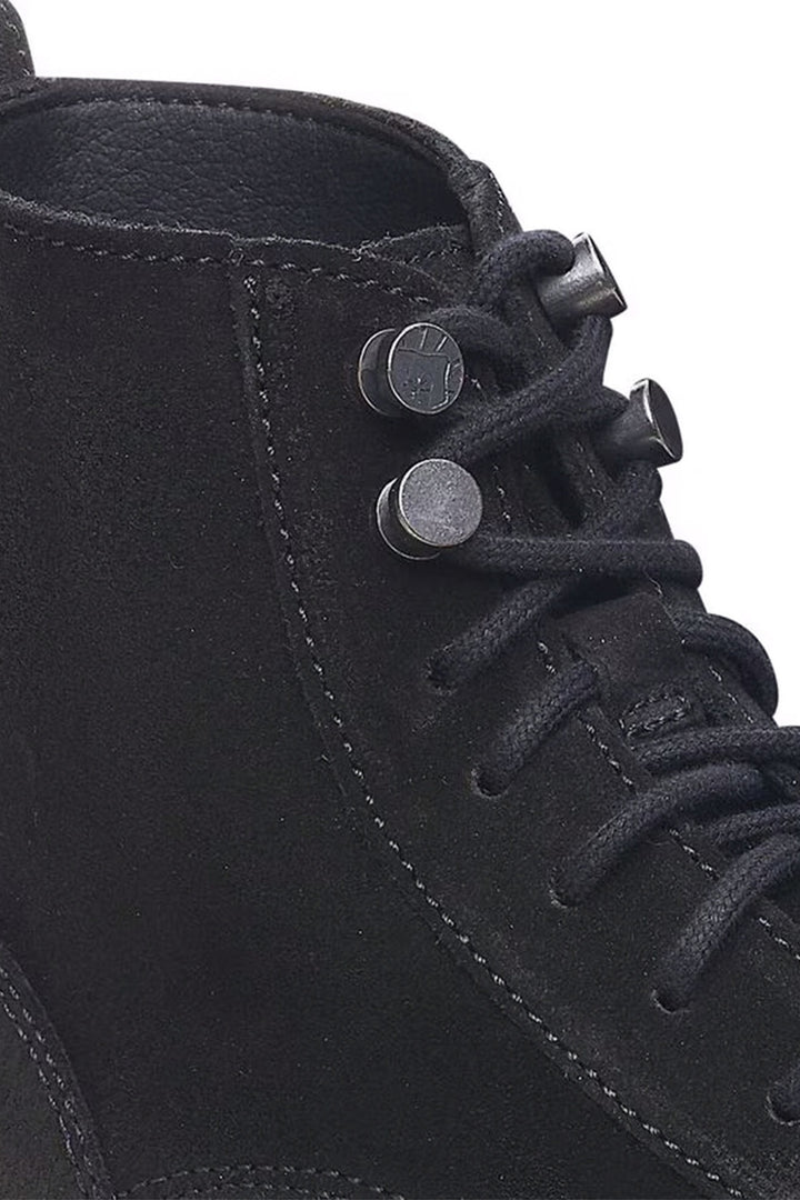 Birkenstock Highwood Lace Mid Boots Black Suede Leather Narrow Fit 1028893 - Shirley Allum Boutique