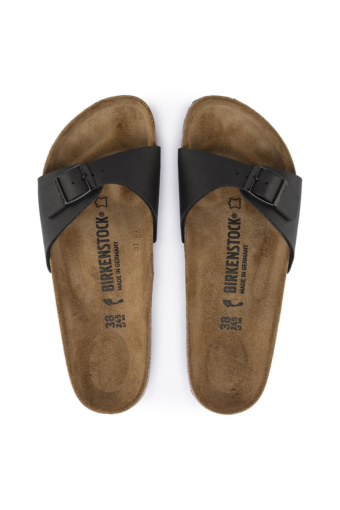 Birkenstock Madrid Sandal Black Regular Fit 0040791 - Shirley Allum Boutique