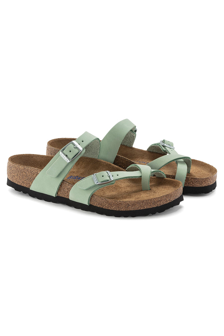 Birkenstock Mayari 1024072 Matcha SFB Nubuck Narrow Fit Sandal - Shirley Allum Boutique