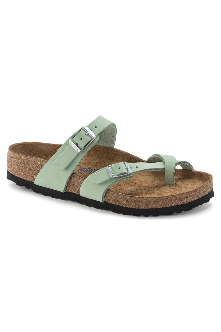 Birkenstock Mayari 1024072 Matcha SFB Nubuck Narrow Fit Sandal - Shirley Allum Boutique