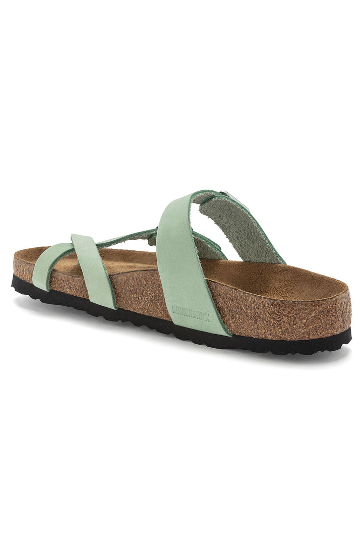 Birkenstock Mayari 1024072 Matcha SFB Nubuck Narrow Fit Sandal - Shirley Allum Boutique