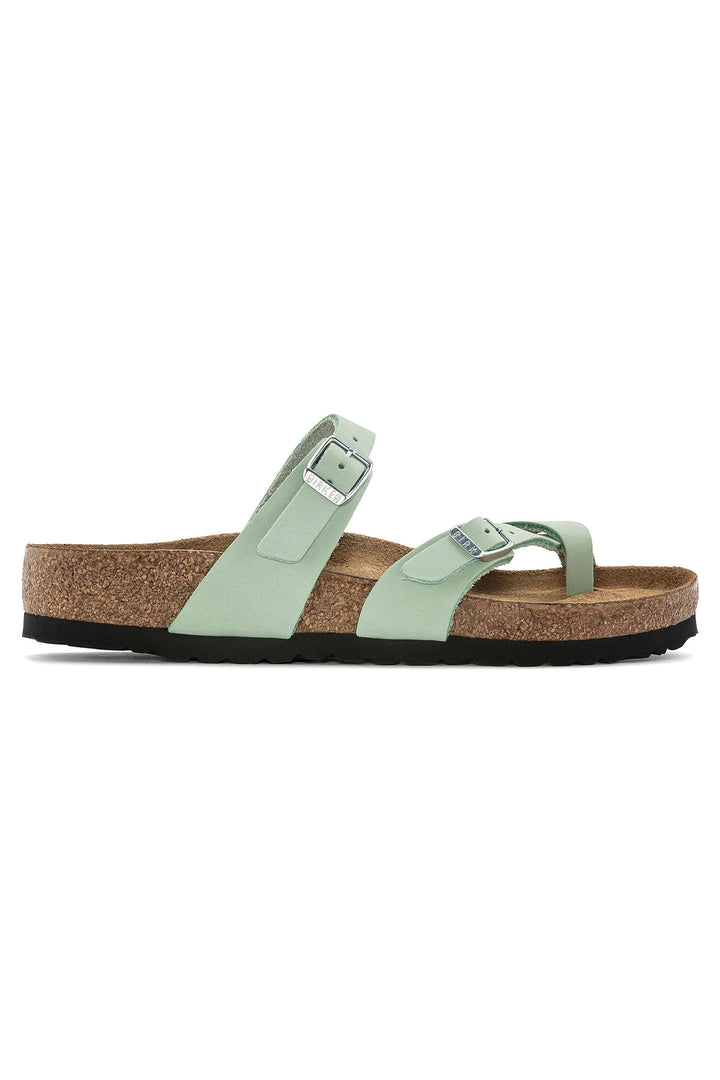Birkenstock Mayari 1024072 Matcha SFB Nubuck Narrow Fit Sandal - Shirley Allum Boutique