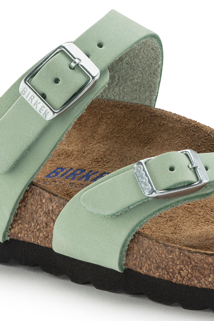 Birkenstock Mayari 1024072 Matcha SFB Nubuck Narrow Fit Sandal - Shirley Allum Boutique