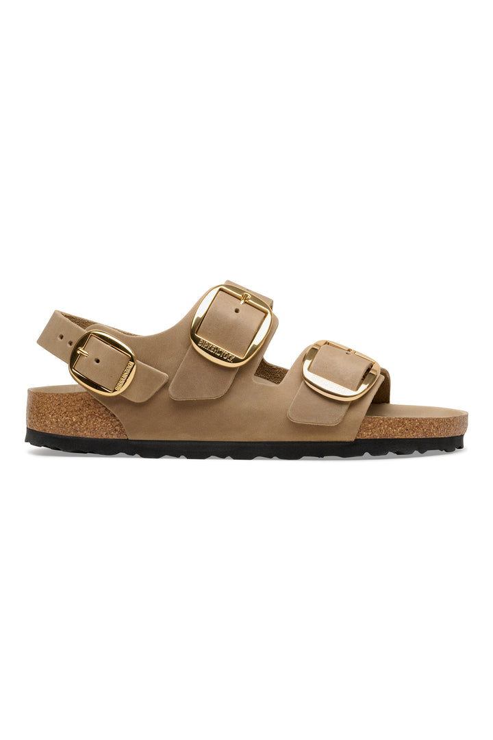 Birkenstock Milano Big Buckle 1031782 Tobacco Brown Oiled Leather Narrow Fit Sandal