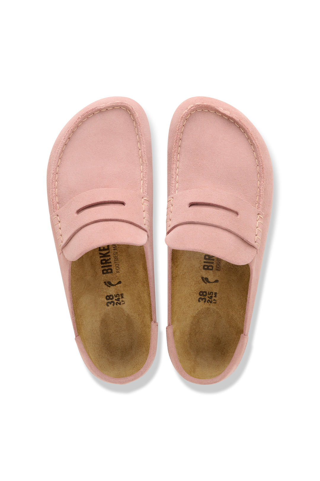 Birkenstock Naples Wrapped 1031683 Pink Clay Suede Narrow Fit Clog