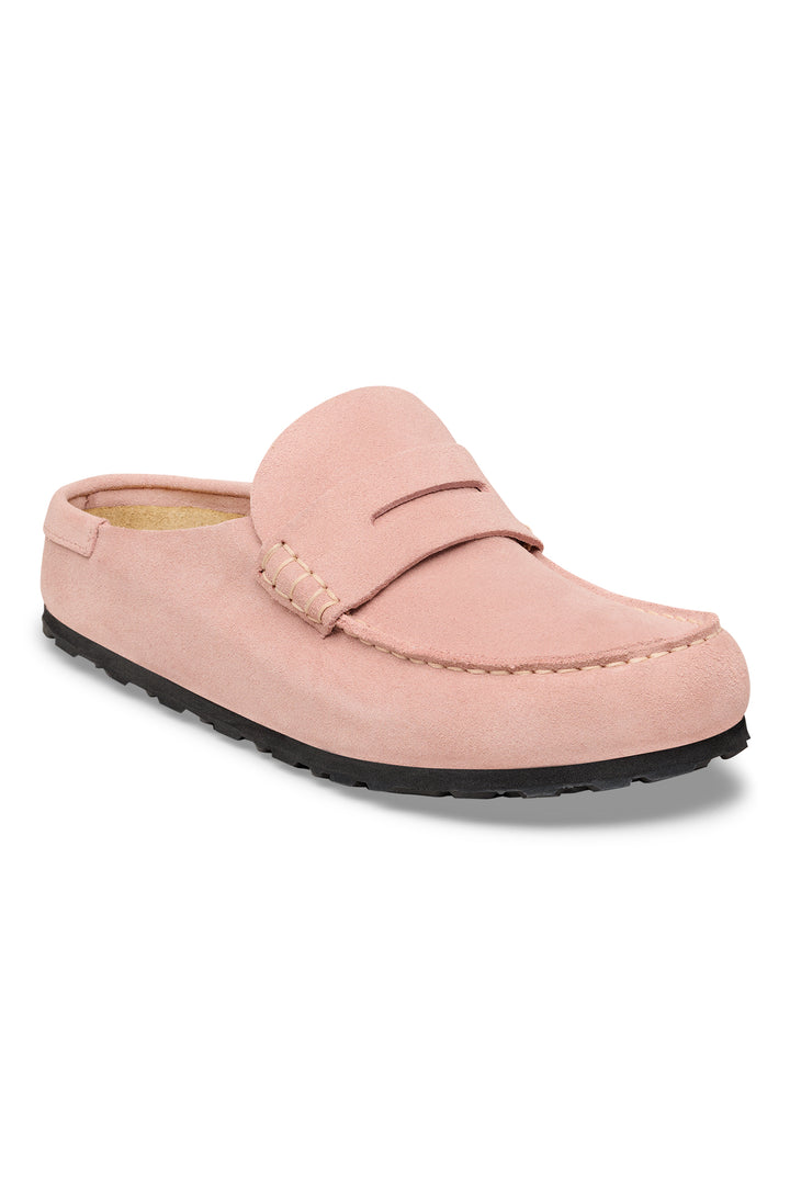 Birkenstock Naples Wrapped 1031683 Pink Clay Suede Narrow Fit Clog