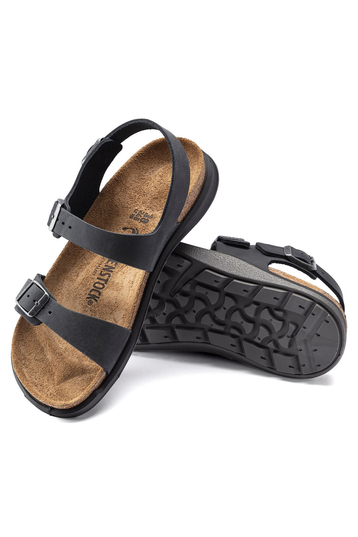 Birkenstock Sonora 1022340 Black Oiled Leather Regular Fit Sandal - Shirley Allum Boutique