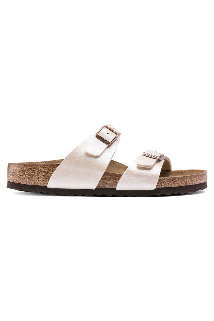 Birkenstock Sydney 1016171 Graceful Pearl White Birko-Flor Narrow Fit Sandal - Shirley Allum Boutique