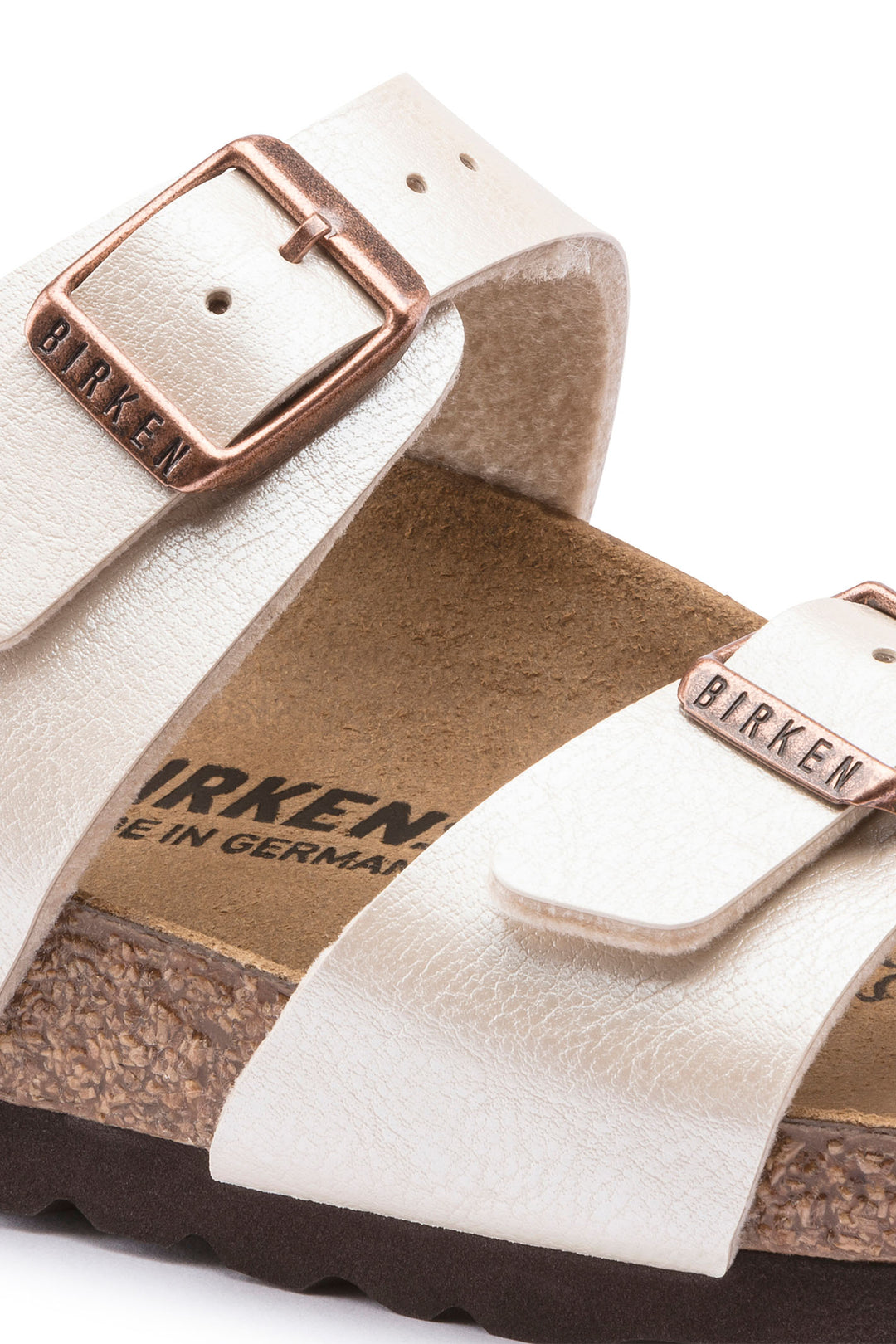 Birkenstock Sydney 1016171 Graceful Pearl White Birko-Flor Narrow Fit Sandal - Shirley Allum Boutique