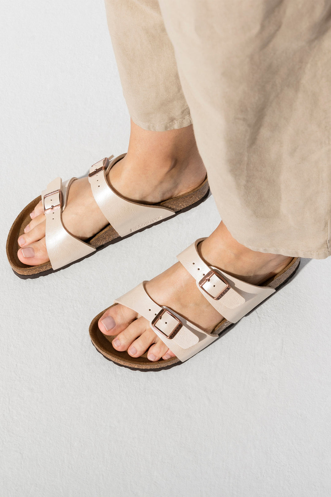 Birkenstock Sydney 1016171 Graceful Pearl White Birko-Flor Narrow Fit Sandal - Shirley Allum Boutique