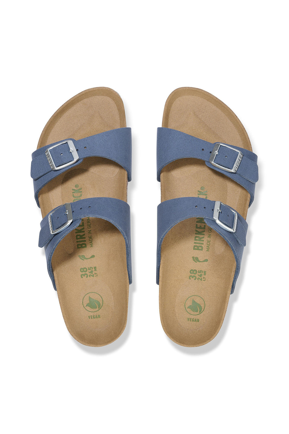 Birkenstock Sydney SYN Soft Elemental Blue Vegan Regular Fit Sandal 1026666 - Shirley Allum Boutique