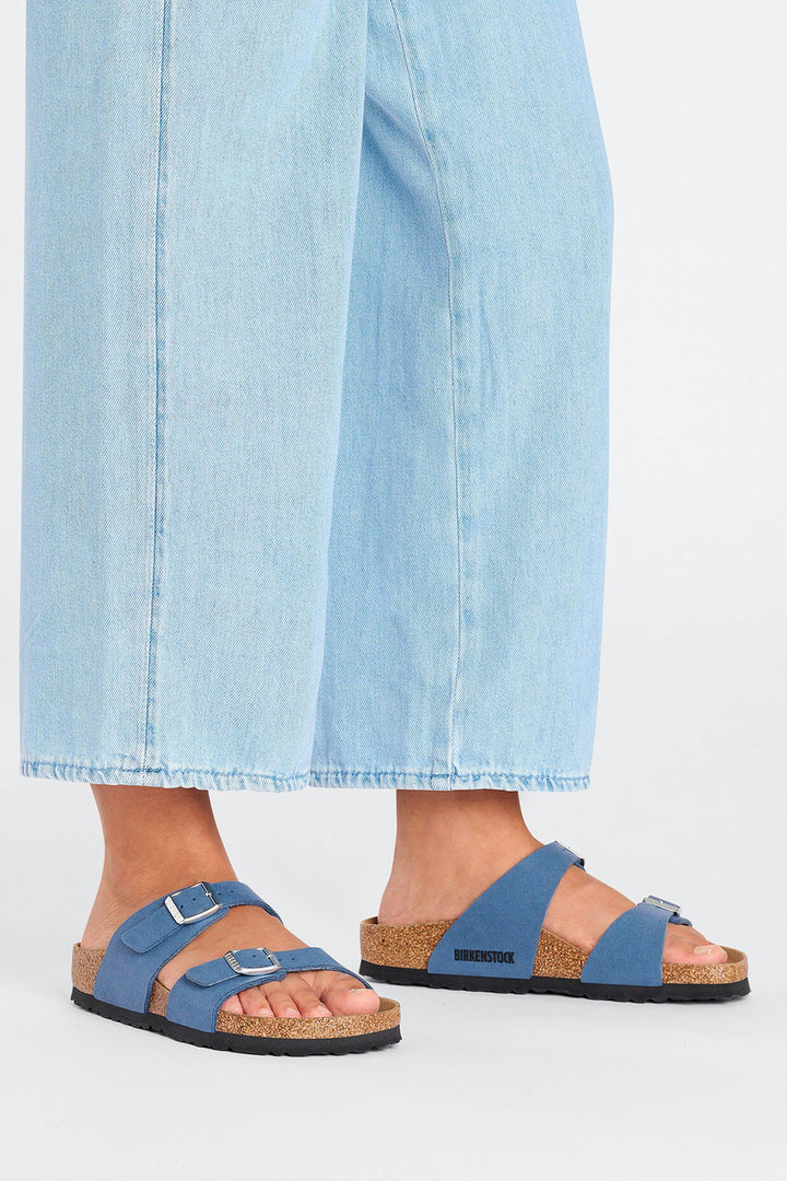 Birkenstock Sydney SYN Soft Elemental Blue Vegan Regular Fit Sandal 1026666 - Shirley Allum Boutique
