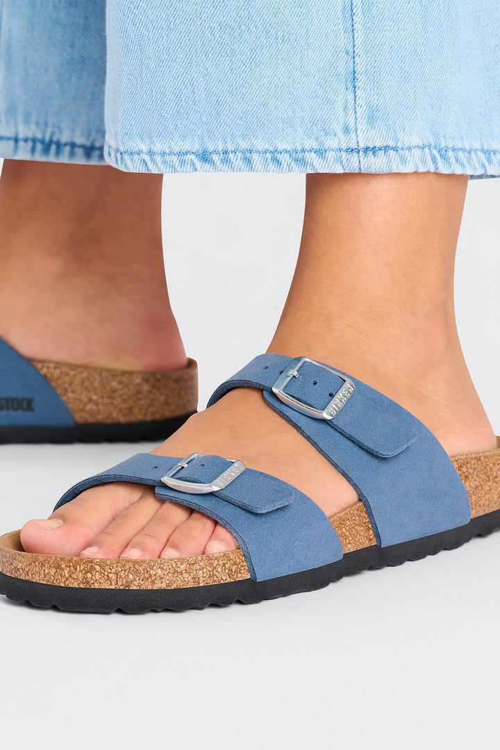 Birkenstock Sydney SYN Soft Elemental Blue Vegan Regular Fit Sandal 1026666 - Shirley Allum Boutique