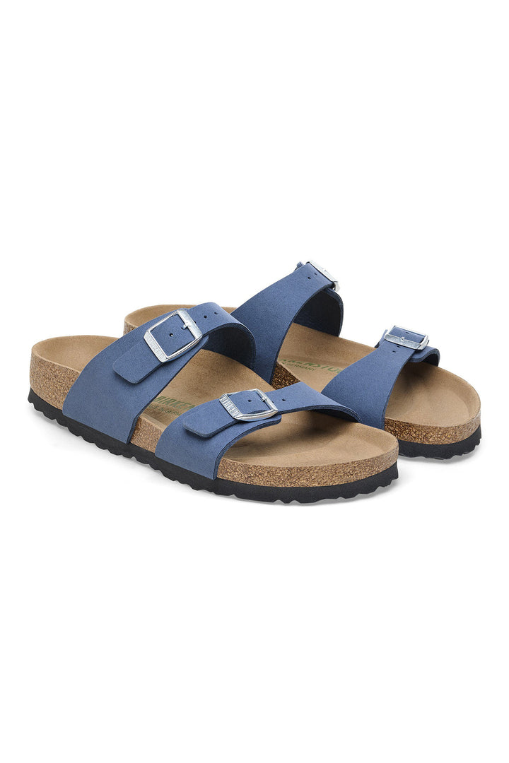 Birkenstock Sydney SYN Soft Elemental Blue Vegan Regular Fit Sandal 1026666 - Shirley Allum Boutique