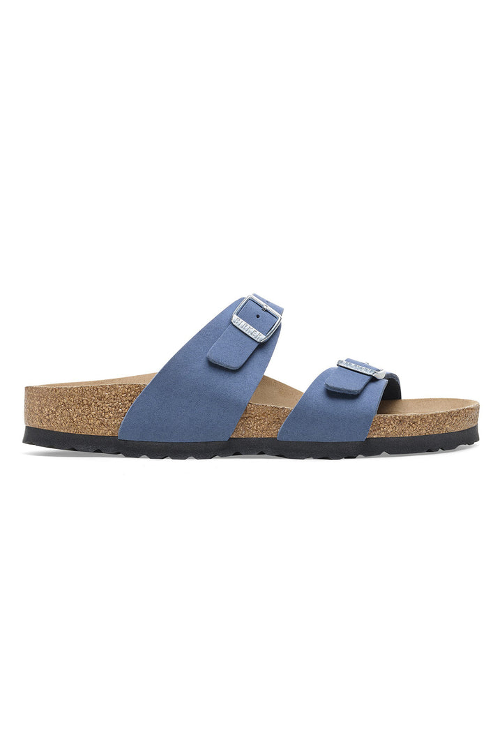 Birkenstock Sydney SYN Soft Elemental Blue Vegan Regular Fit Sandal 1026666 - Shirley Allum Boutique