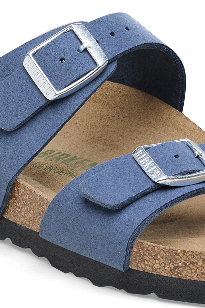 Birkenstock Sydney SYN Soft Elemental Blue Vegan Regular Fit Sandal 1026666 - Shirley Allum Boutique
