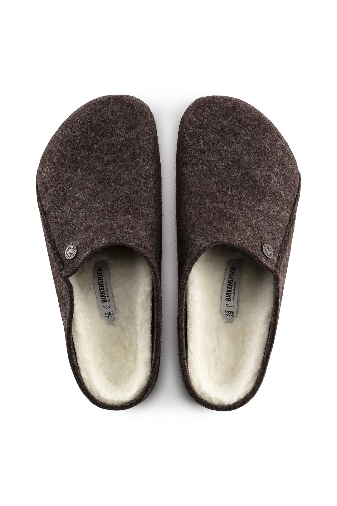 Birkenstock Zermatt 1016570 Mocha Shearling Felt Regular Fit Slipper