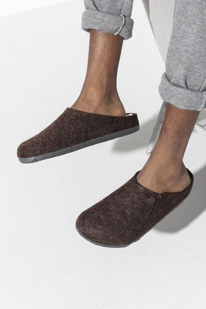 Birkenstock Zermatt 1016570 Mocha Shearling Felt Regular Fit Slipper