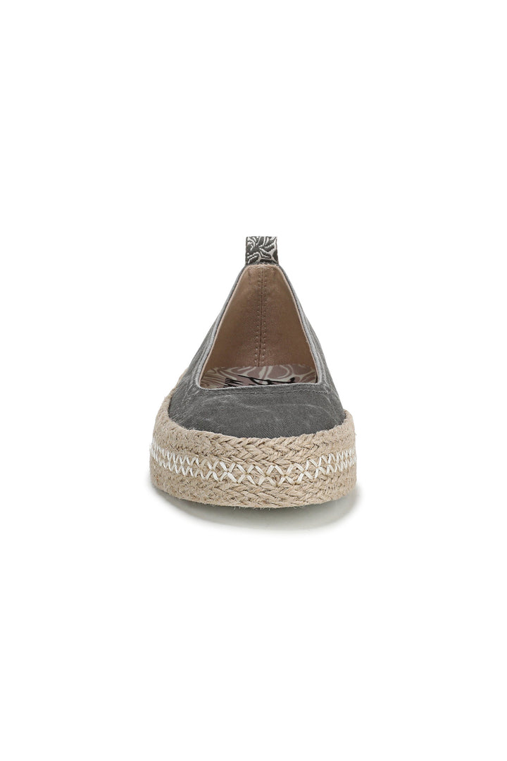 Blowfish Benita J8010F3020 Charcoal Grey Canvas Espadrille-Style Flat Shoes