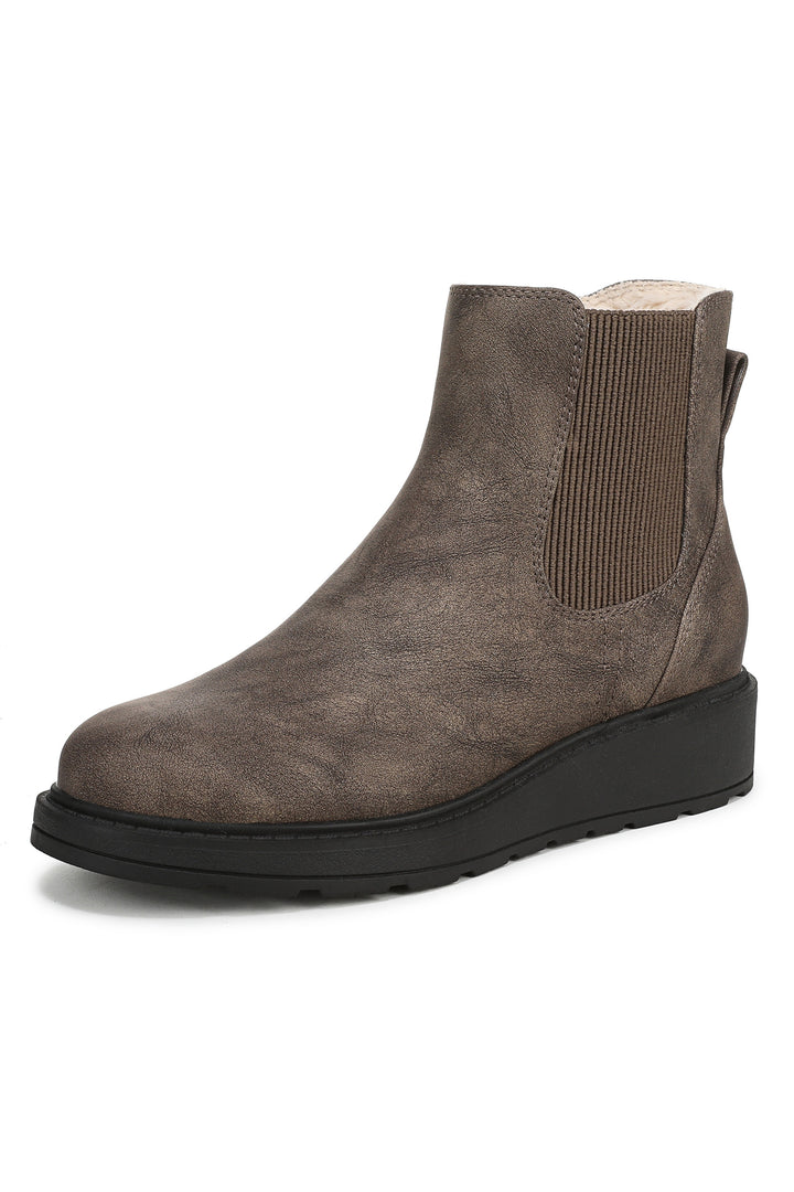 Blowfish Kali Cosy J6770S 200 Dark Brown Faux Leather Ankle Boots