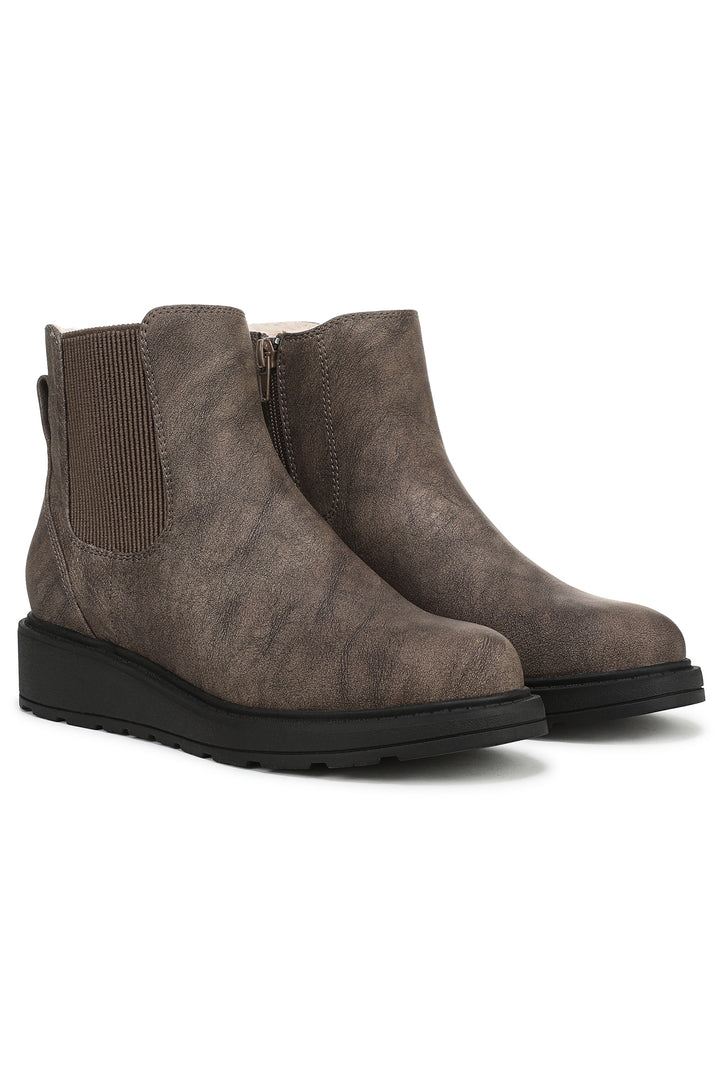 Blowfish Kali Cosy J6770S 200 Dark Brown Faux Leather Ankle Boots