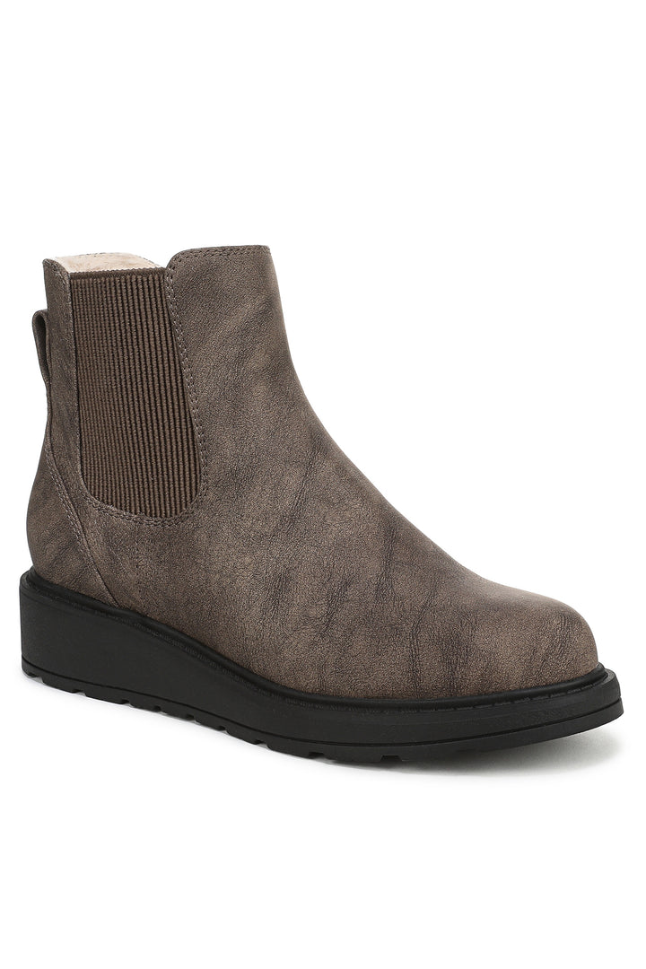 Blowfish Kali Cosy J6770S 200 Dark Brown Faux Leather Ankle Boots