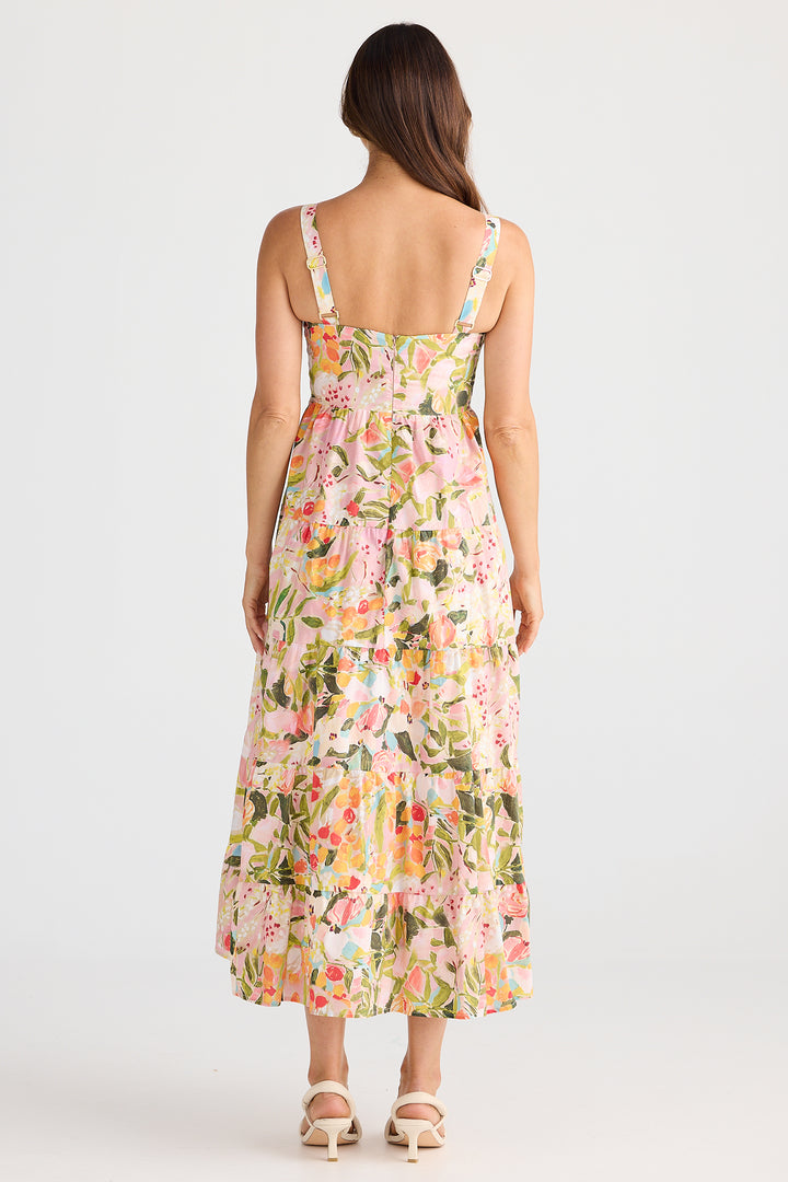 Brave+True BT25366-3 Gelato Zoes Garden Midi Dress