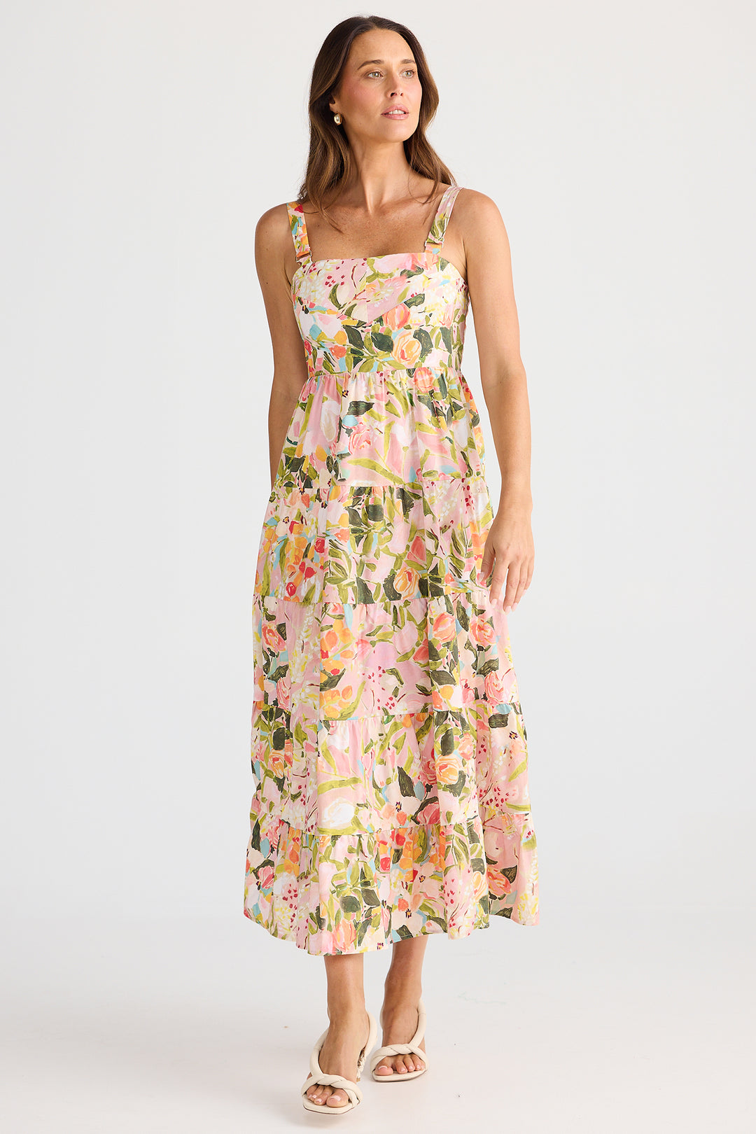 Brave+True BT25366-3 Gelato Zoes Garden Midi Dress