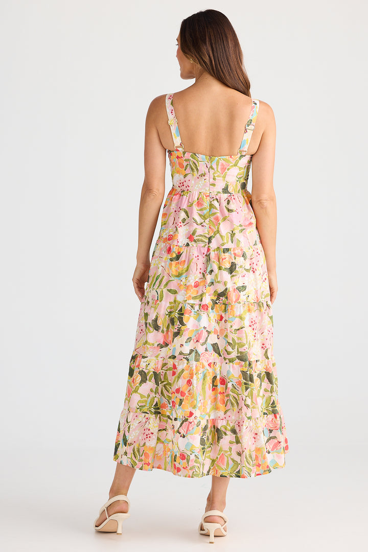 Brave+True BT25366-3 Gelato Zoes Garden Midi Dress