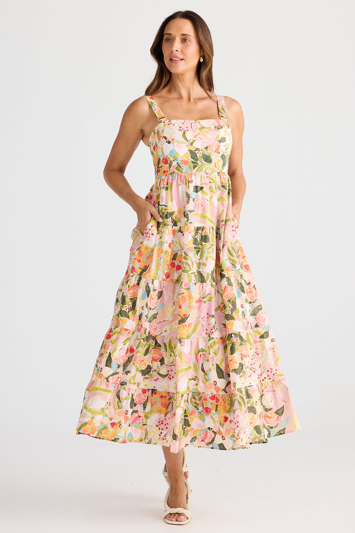 Brave+True BT25366-3 Gelato Zoes Garden Midi Dress