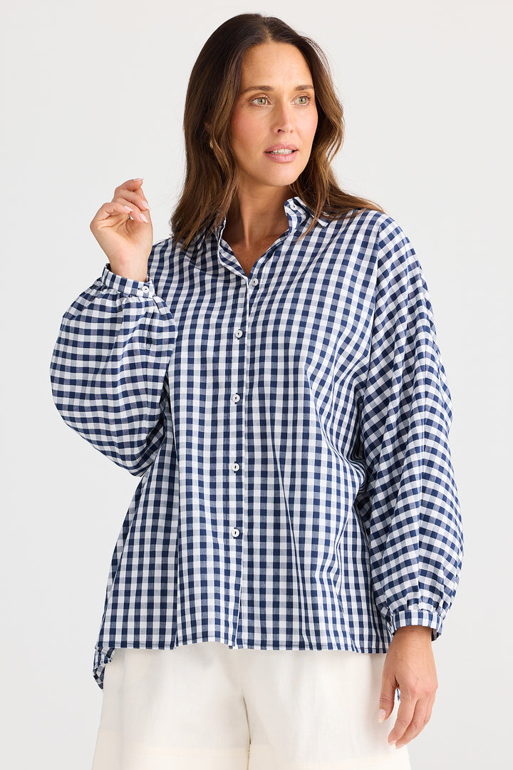Brave+True BT25375-2 Monty Navy Gingham Shirt