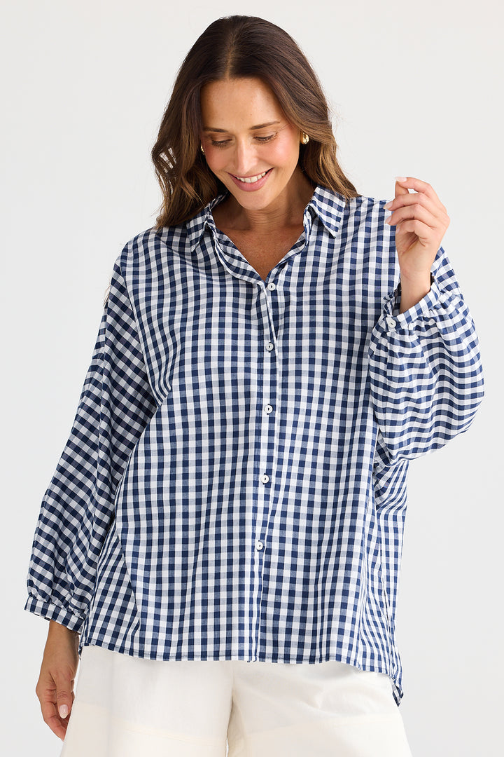 Brave+True BT25375-2 Monty Navy Gingham Shirt