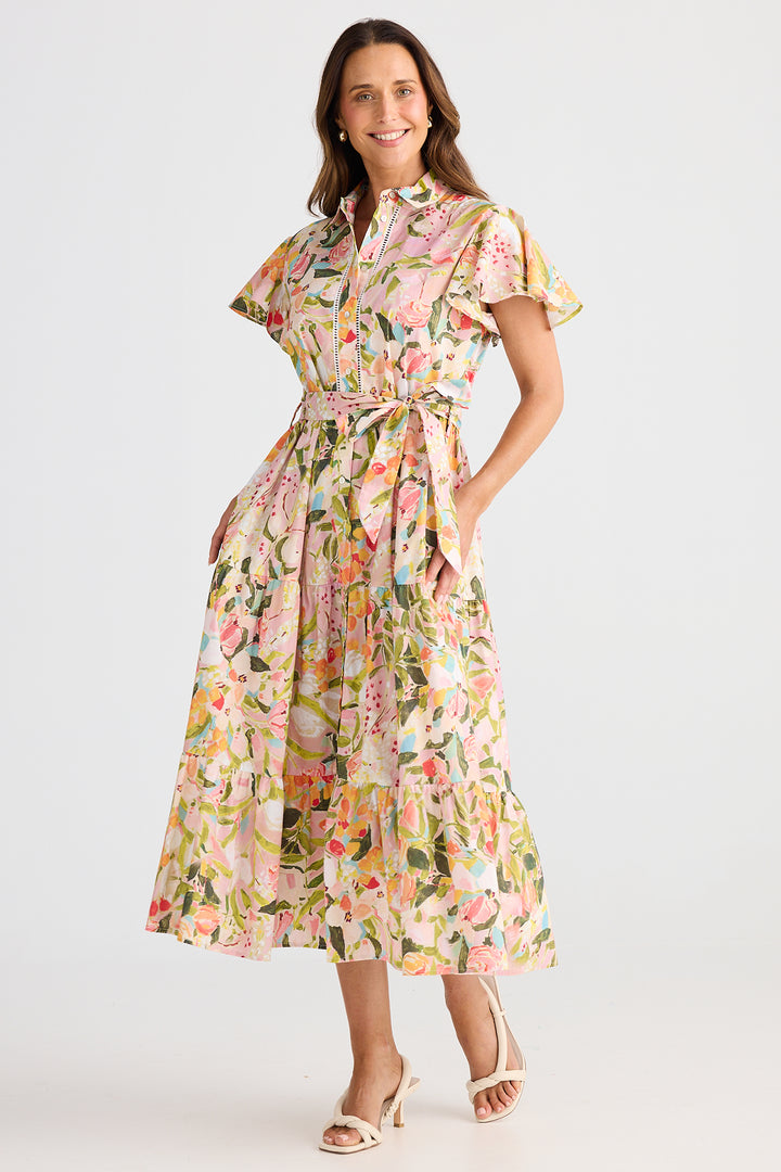 Brave+True BT25409-1 Alice Zoes Garden Short Sleeve Dress
