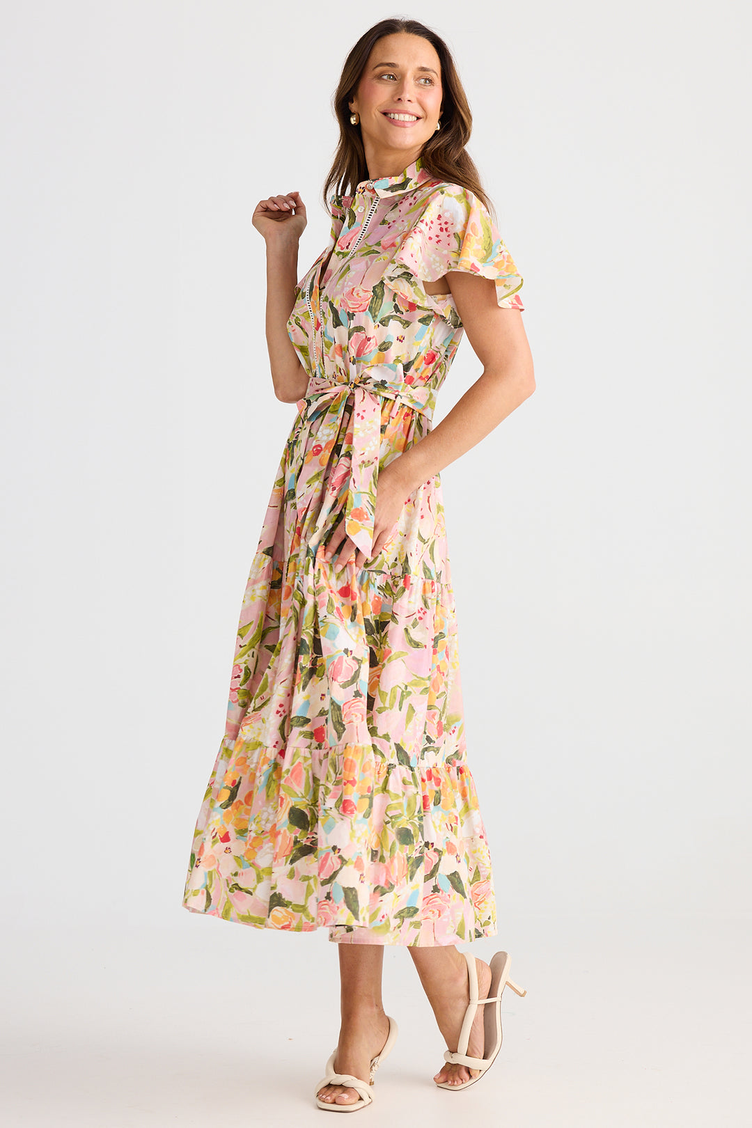 Brave+True BT25409-1 Alice Zoes Garden Short Sleeve Dress