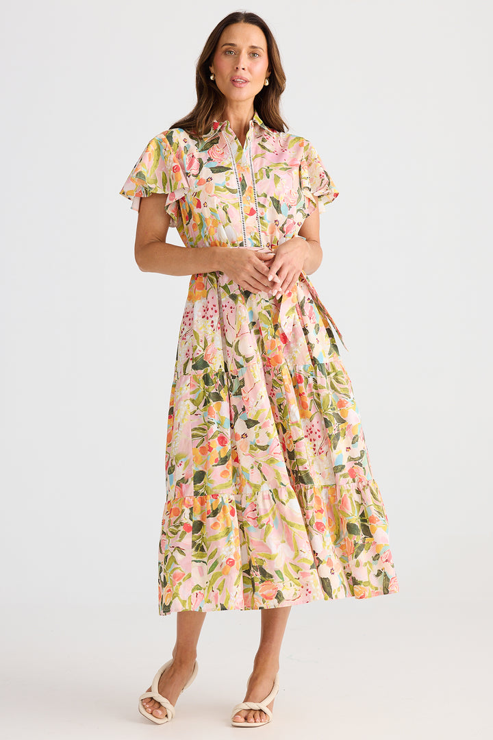 Brave+True BT25409-1 Alice Zoes Garden Short Sleeve Dress