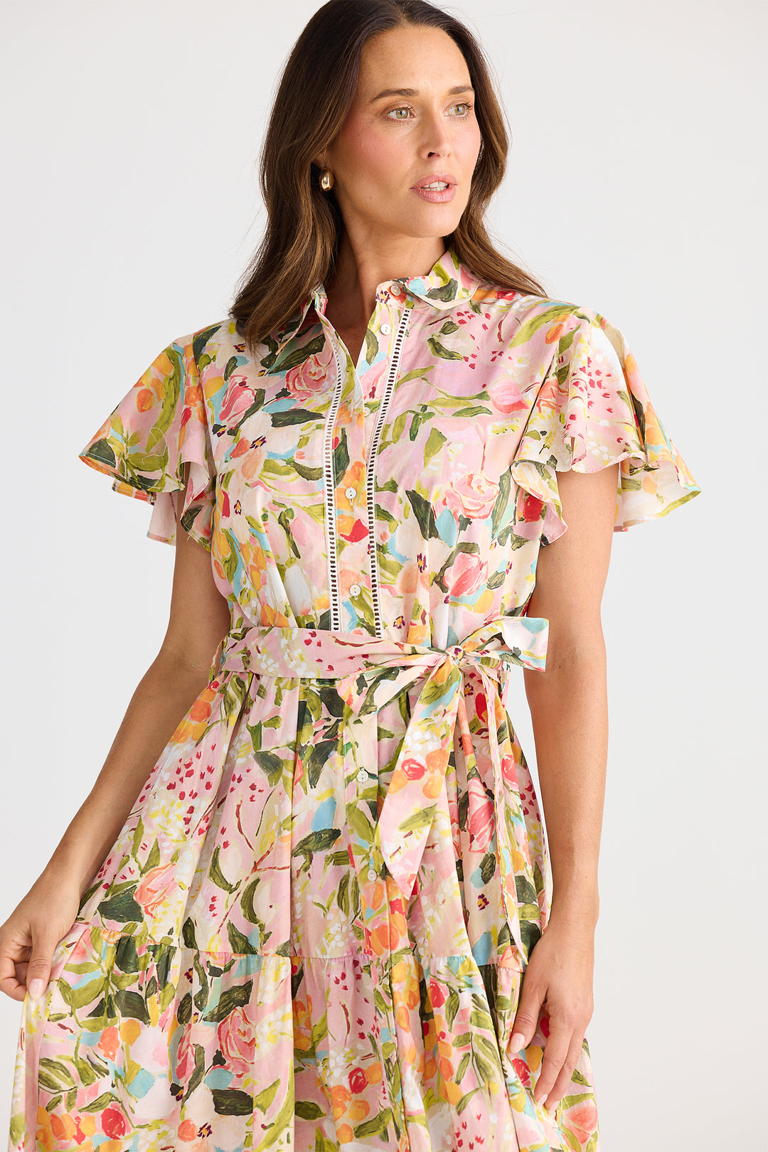 Brave+True BT25409-1 Alice Zoes Garden Short Sleeve Dress