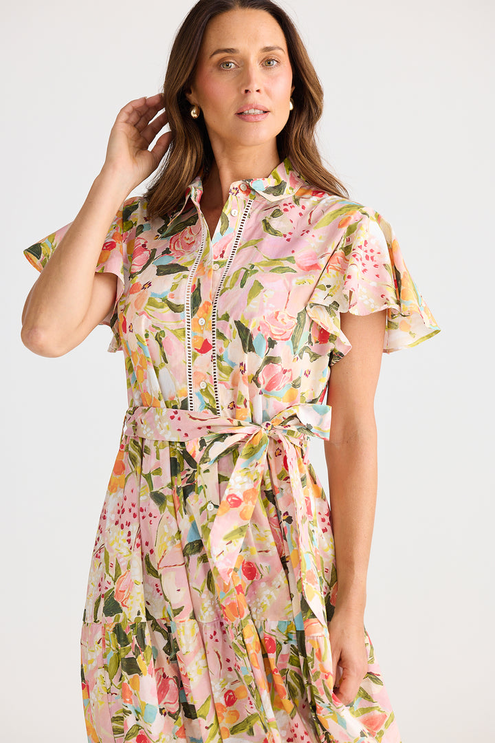 Brave+True BT25409-1 Alice Zoes Garden Short Sleeve Dress