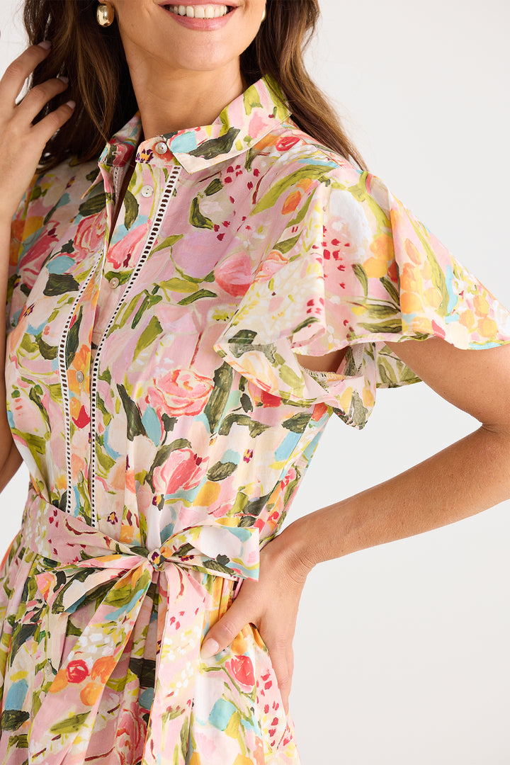 Brave+True BT25409-1 Alice Zoes Garden Short Sleeve Dress