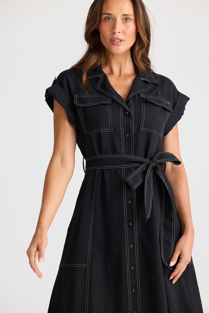 Brave+True BT25421-1 Portia Black Dress