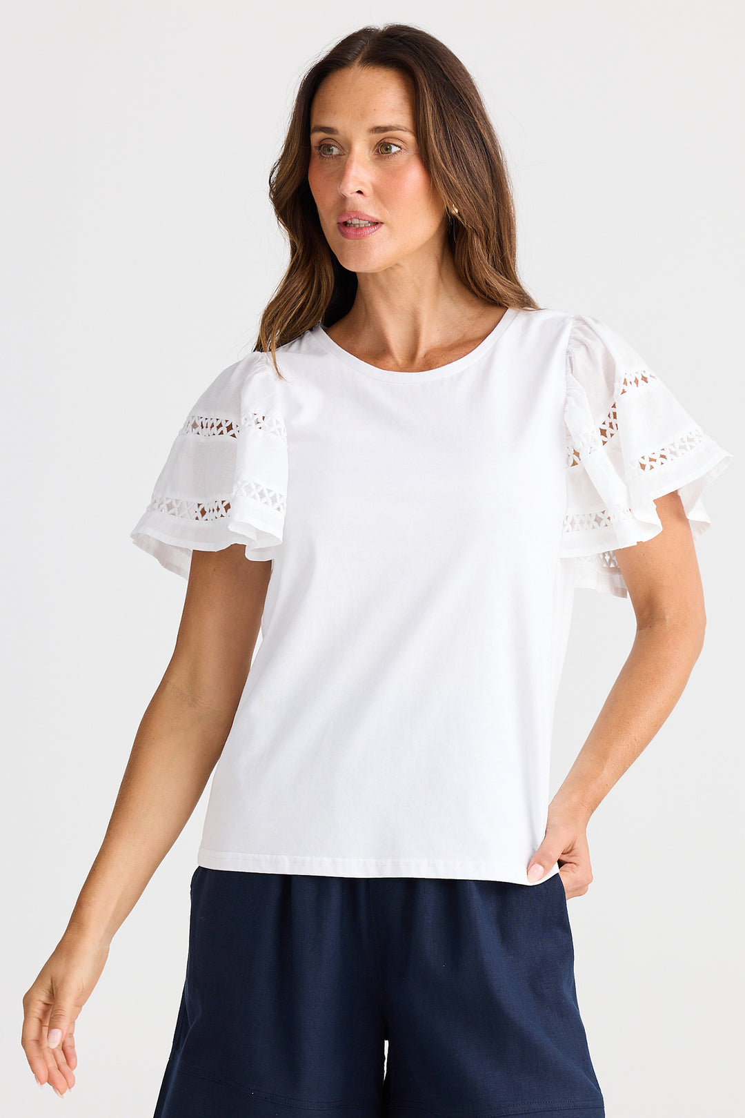Brave+True BT25443-1 Chloe White T-Shirt